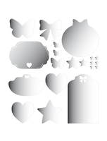 Pack of 20 Mirrored Stickers