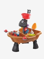 Pirate Boat Water Table brown bright solid with design