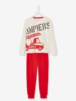 Pyjamas for Boys white light solid with design