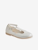 T-Strap Ballet Pumps for Girls grey light solid