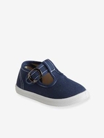 T-Strap Sandals for Boys,  Designed for First Steps blue dark all over printed