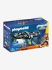 THE MOVIE Robotitron with Drone,  by PLAYMOBIL blue dark solid with design
