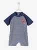 UV-Protection Swimsuit for Babies,  with Integrated Nappy Cover,  by VERTBAUDET blue medium striped