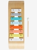 Wooden Xylophone beige medium solid with decor