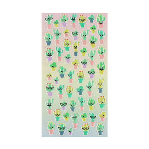 Cactus characters stickers