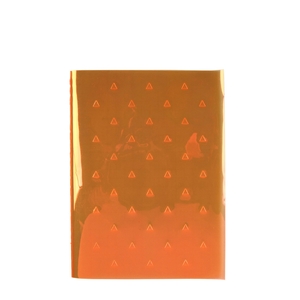 Fluorescent triangles A6 grid notebook