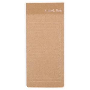 Kraft magnetic list pad