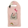 Plush flamingo and sloth lined notebooks - set of 2