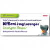 Difflam 3mg Lozenges Eucalyptus Flavour 20 Lozenges
