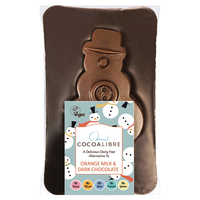 Cocoa Libre Orange Chocolate Snowman Slab - 90g