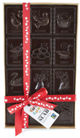 Cocoa Loco 12 Days of Christmas Dark Chocolate Slab - 500g