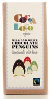 Cocoa Loco Milk & White Chocolate Penguins - 110g