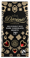 Divine 70% Dark Chocolate Hearts - 80g