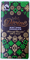 Divine Dark Chocolate Bar with Mint Crisps - 100g