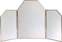 Dressing Table Mirror with Brass Frame