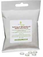 ecoLiving Toothpaste Tablets with Fluoride Bag - 125 Tabs