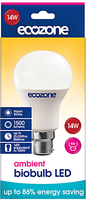 Ecozone B22 Ambient LED Biobulb - 14 Watt - 100 Watt Equivalent