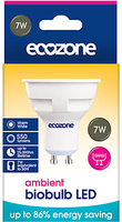 Ecozone GU10 Ambient LED Biobulb - 7 Watt - 50 Watt Equivalent