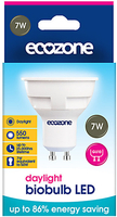 Ecozone GU10 Daylight LED Biobulb - 7 Watt - 50 Watt Equivalent