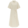 Komodo Ash Organic Cotton Dress - Pebble