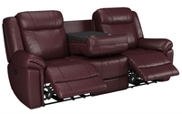 Jaxon 3 Seater Manual Recliner Sofa With Table