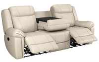 Jaxon 3 Seater Manual Recliner Sofa With Table