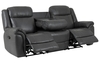 Jaxon 3 Seater Manual Recliner Sofa With Table