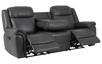 Jaxon 3 Seater Manual Recliner Sofa With Table