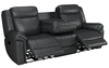 Jaxon 3 Seater Manual Recliner Sofa With Table