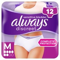 Always Discreet for Sensitive Bladder Medium Pants 12 pack