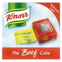Knorr 6 reduced salt! beef cubes