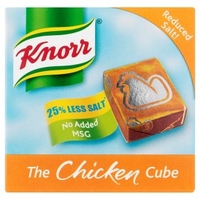 Knorr 6 reduced salt! chicken cubes