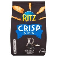 Ritz Crisp and Thin sea salt and vinegar sharing crisps