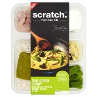 Scratch chicken Thai green curry