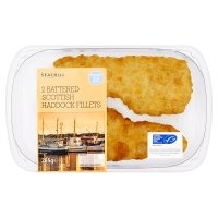 Seachill 2 Battered Scottish Haddock Fillets