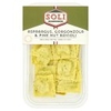 Soli asparagus,  gorgonzola and pine nut ravioli pasta