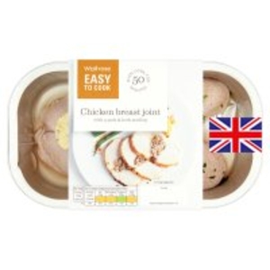 Waitrose Easy To Cook chicken breast joint with pork,  lemon & herb stuffing
