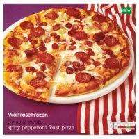 Waitrose Frozen spicy pepperoni feast pizza