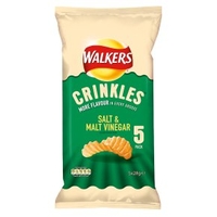 Walkers Crinkles salt & malt vinegar multipack crisps