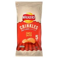 Walkers Crinkles simply salted multipack crisps