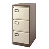 3 Drawer Filing Cabinet - Coffee and Cream