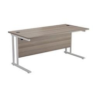 Allegro 1200 X 800 Rectangular Cantilever Workstation Grey Oak/White