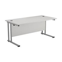 Allegro 1200 X 800 Rectangular Cantilever Workstation White/Silver