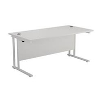 Allegro 1400 X 800 Rectangular Cantilever Workstation White/White