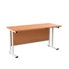 Allegro 1400 X 600 Rectangular Cantilever Workstation Beech/White