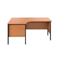 Allegro 18 Right Hand Crescent Workstation 1600x1200 End Panel Beech