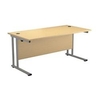 Allegro 1800 X 800 Rectangular Cantilever Workstation Maple/Silver