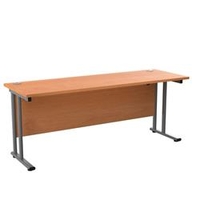 Allegro 1800 X 600 Rectangular Cantilever Workstation Beech/Silver