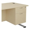 Allegro 2 Drawer Fixed Pedestal - Maple - TESH2MA