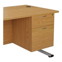 Allegro 2 Drawer Fixed Pedestal - Oak - TESHP2/655NO